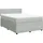 vidaXL Boxspringbett mit Matratze Hellgrau 140x200 cm Samt