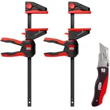 Bessey Aktion 2 x Einhandzwinge EZ360-30 + Klappmesser DBKPH-EU,