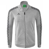 Erima Essential Team Tracktop Sweatjacke hellgrau melange/slate grey XL