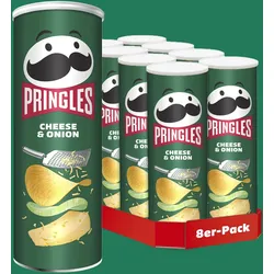 Pringles Cheese & Onion - 8x 165g