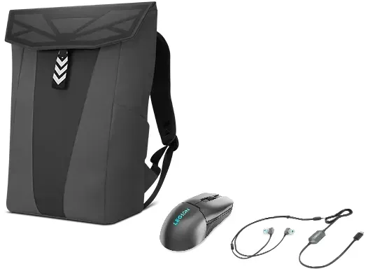 Lenovo Legion 16 Gaming Backpack GB400 + Legion M600s Qi Gaming Mouse + Legion E510 Earphones