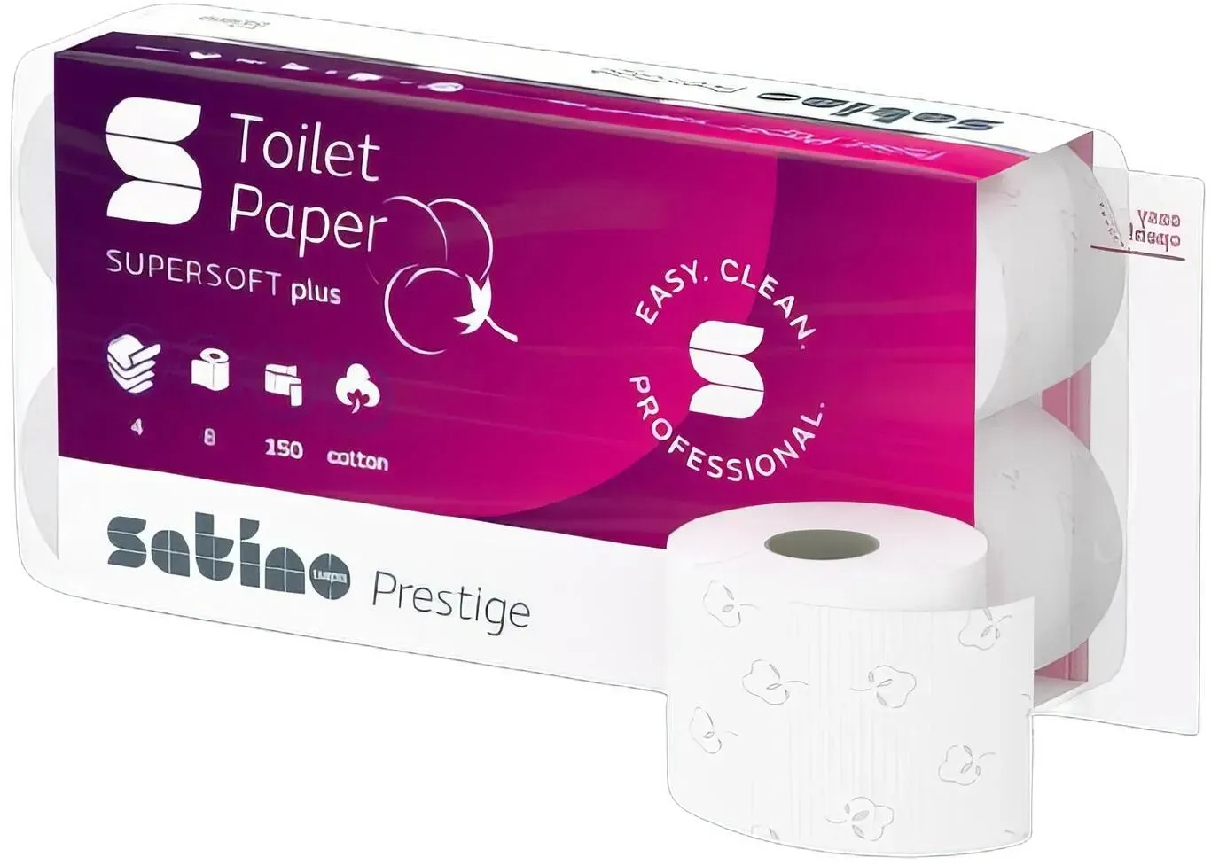 Supersoft Plus Toilettenpapier 4-lagig System MT1, 54 Rollen je 150 Blatt