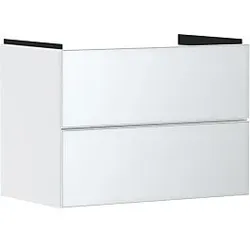 hansgrohe Xevolos E Waschtischunterschrank 54178320 780x555x475mm, 2 Schubladen, mattweiß, weiß metallic