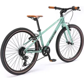 Bikestar Leichtgewicht 9kg Kinder Jugend Fahrrad Aluminium ab 8-9 Jahre | 24 Zoll 8 Gang Shimano Schaltung Ultra Leicht | Grün Grün