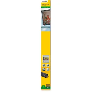 Fliegenschutz-Fenster PREMIUM 140 x 150 cm - Aluminium anthrazit individuell kürzbar