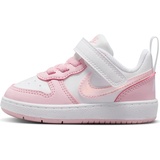 Nike Court Borough Low RECRAFT (TD) Sneaker, White/PINK Foam, 19.5 EU