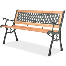 vidaXL Gartenbank mit Rautenmotiv 122 x 34 x 73 cm