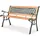 vidaXL Gartenbank mit Rautenmotiv 122 x 34 x 73 cm