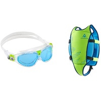 AQUASPHERE Seal KID| Schwimmbrille für Kinder ab 3 Jahren | UV Schutz | Silikon Dichtung IMädchen und Jungen + SICHERHEIT: Diese Schwimmweste ist ideal für das Kennenlernen der Wasserwelt Ihres Kindes