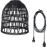 MARELIDA 1-flg. 30 cm Rattan Optik schwarz