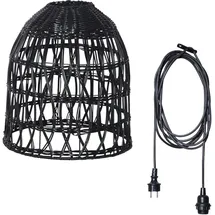MARELIDA 1-flg. 30 cm Rattan Optik schwarz