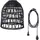 MARELIDA 1-flg. 30 cm Rattan Optik schwarz
