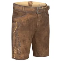 Nübler Trachtenlederhose Lederhose kurz RV Obert in Braun von Nübler 52