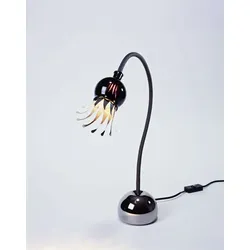 serien lighting Poppy Tischleuchte schwarzviolett | schwarz