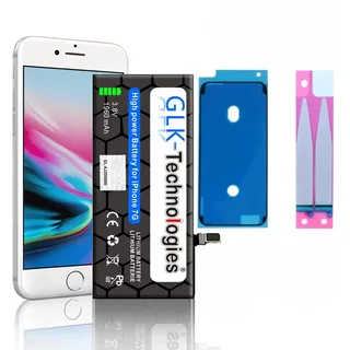 High Power Ersatzakku kompatibel mit iPhone 7 APN A1660 A1778 A1779 | GLK-Technologies Battery | accu | 1960 mAh Akku | inkl. 2X Klebebandsätze