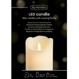 EDM LED Flackerkerze 10 cm weiß