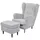 ed exciting design Hocker Oskar Polyester 63 x 43 x 42 cm Grau
