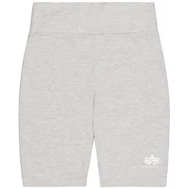 Alpha Industries Basic Bike Shorts SL Wmn Short für Damen, Greyheather/White