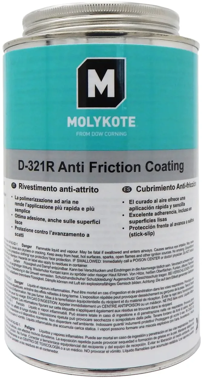 MOLYKOTE D-321R AFC EC - Hochleistungs-Schmiermittel in 1 kg Gebinde, exzellent für alle Molykote-Ka