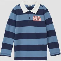 s.Oliver Gestreiftes Poloshirt aus Baumwolljersey - blau - 92/98