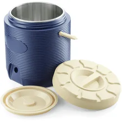 WAS Germany - Thermospeisetransportbehälter, 12 ltr., blau,  mit PU-Isolierung, Ø 30 cm