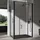 doporro Eck-Duschkabine 90x120x195cm Schwarz Eckdusche ESG-Sicherheitsglas Klarglas inkl. beidseitiger Easy-Clean-Beschichtung
