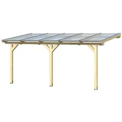 SKANHOLZ Terrassendach »Bormio«, 541 x 250 cm (BxT), Leimholz, natur - beige