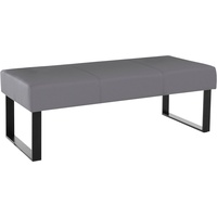 Home affaire Sitzbank Oliver, Breite 140cm, mit Metallgestell grau
