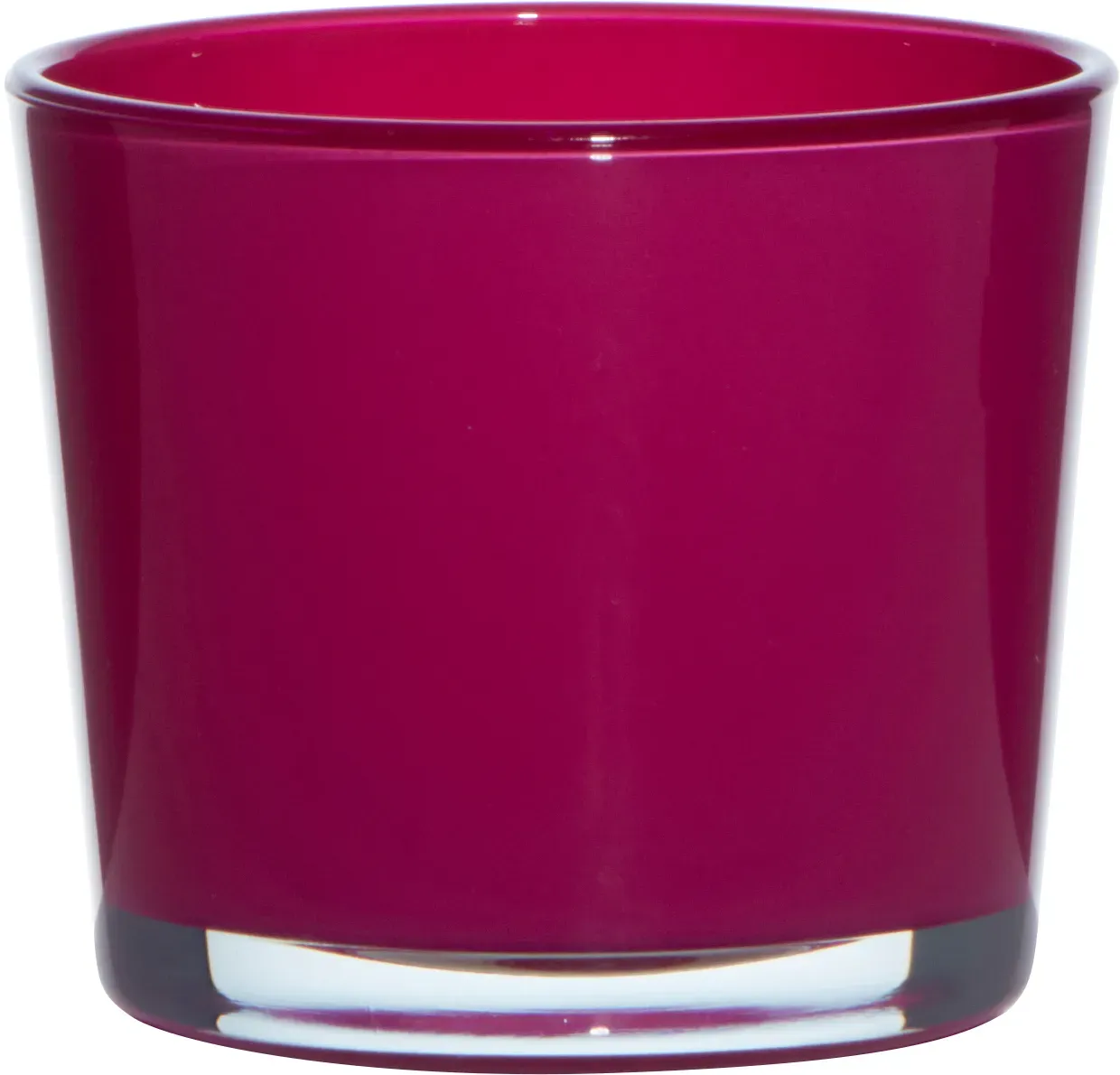 Glas Kübel H12,5D14,5cm Conner magenta
