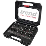 Trend Micro 12-teiliges Fräser-Starter-Set 1/4 Zoll Schaft