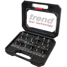 Trend Micro 12-teiliges Fräser-Starter-Set 1/4 Zoll Schaft