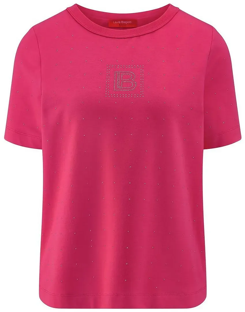 Rundhals-Shirt Laura Biagiotti Roma pink, 40