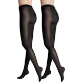 Hudson Damen Strumpfhosen Simply 40 2-Pack semi-blickdicht matt 40 DEN