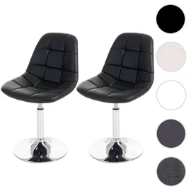 MCW Esszimmerstuhl A60 Kunstleder schwarz 2er Set