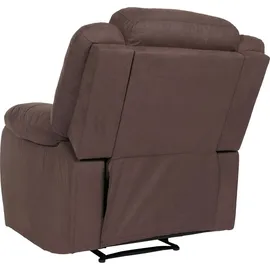 MCW Fernsehsessel MCW-J57 Wildleder-Optik 80 x 100 x 90 cm Braun mit Fernbedienung