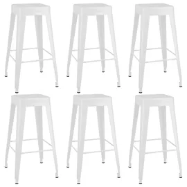 vidaXL 7-tlg. Bar-Set Schwarz und Weiß