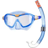 Aqua Lung Sport Unisex Jugend Combo Mix Schnorchelset, blau-orange, S