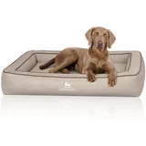 Knuffelwuff Hundebett Montego XL 105 x 80 cm grau