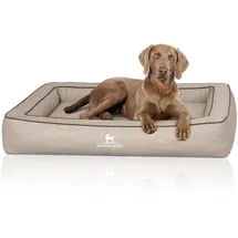 Knuffelwuff Hundebett Montego XL 105 x 80 cm grau