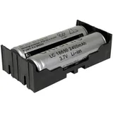 MPD Batteriehalter 2x 18650 Durchsteckmontage 77,7 x 40,21 x 21,54 mm