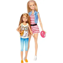 MATTEL DWJ63 DWJ64 Barbie Schwestern 2er-Pack Puppen Barbie & Stacie