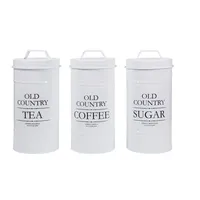 Neuetischkultur Kaffee-, Tee- und Zuckervorratsdose 3er Set Retro neuetischkultur