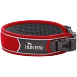 Hunter Divo Hundehalsung, Nylon, XL, rot/grau