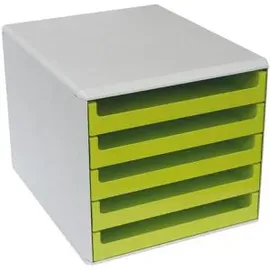 M&M Schubladenbox 28,5 x 35,7 x 26,0 cm 5-tlg. lindgrün