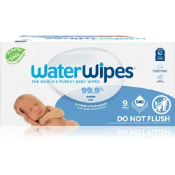 WaterWipes Baby Wipes 9 Pack sanfte Feuchttücher für Kleinkinder 9x60 St.