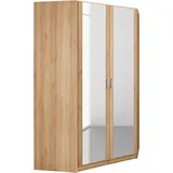 Eckkleiderschrank "Bremen", braun (struktureichefarben hell), H:199cm T:118cm, Holzwerkstoff, Schränke, Eckkleiderschrank, mit 8 Einlegeböden