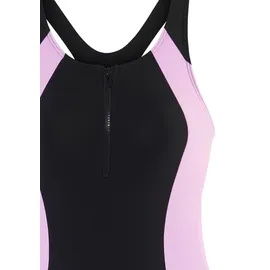 LASCANA Badeanzug Damen Schwarz/Rosa 46