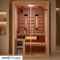 SANOTECHNIK TWINCOMBI Sauna Infrarotkabine 2 Pers. 130x120x200cm