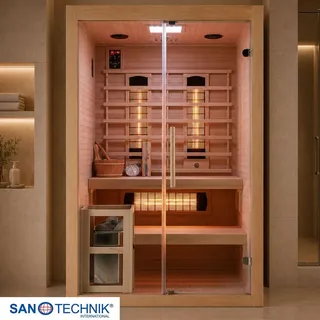 SANOTECHNIK TWINCOMBI Sauna Infrarotkabine 2 Pers. 130x120x200cm