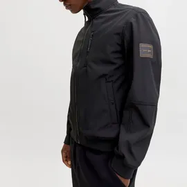 JACK & JONES Softshelljacke "Parker" in Schwarz - M